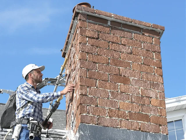 Brickwork for a chimney rebuild by Kendall Chimney Sweep in Kendall, FL