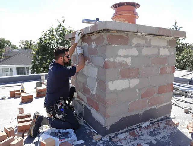 Advanced chimney repair process by Kendall Chimney Sweep in Kendall, FL