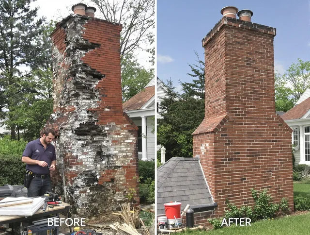 Kendall Chimney Sweep performing a full chimney restoration in Kendall, FL