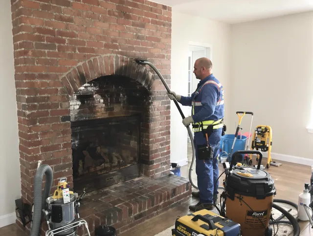 Kendall Chimney Sweep expert performing detailed chimney sweep in Kendall, FL