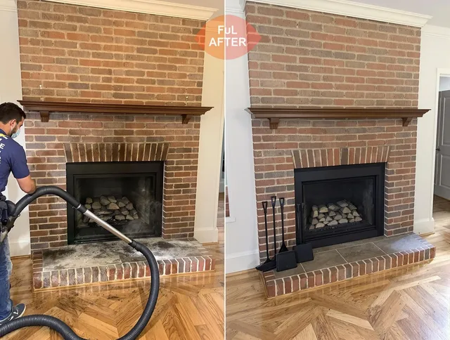 Kendall Chimney Sweep carefully sanitizing a fireplace in Kendall, FL