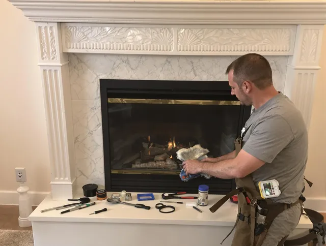 Kendall Chimney Sweep performing fireplace maintenance in Kendall, FL