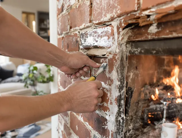 Routine fireplace repair by Kendall Chimney Sweep in Kendall, FL