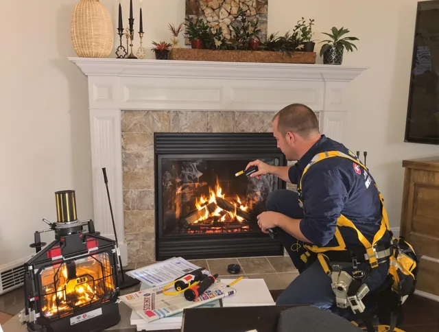 Safety-focused fireplace inspection by Kendall Chimney Sweep in Kendall, FL