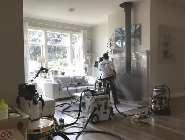 Soot removal service by Kendall Chimney Sweep for a fireplace in Kendall, FL